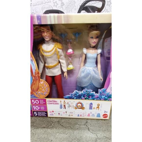 Disney Princess Ultimate Cinderella Gift Set  Mattel 50+ Pieces • Carriage Dolls - Picture 5 of 10